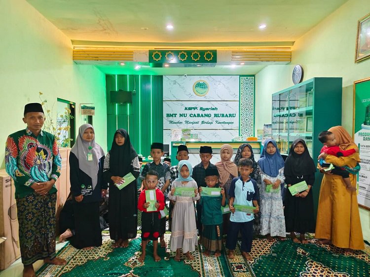 Gambar Khatmil Quran dan Santunan Yatim Warnai Hari Jadi Ke-14 BMT NU Cabang Rubaru